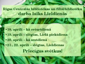 Darba laiks Lieldienās