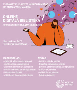 Bezmaksas e-grāmatas, e-avīzes, audio un filmas vācu valodā