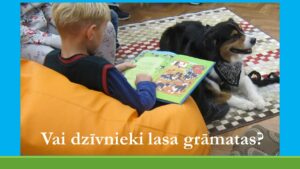 “Vai dzīvnieki lasa grāmatas?”