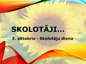 Skolotāju dienā