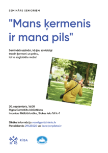 Notiks seminārs senioriem “Mans ķermenis ir mana pils”