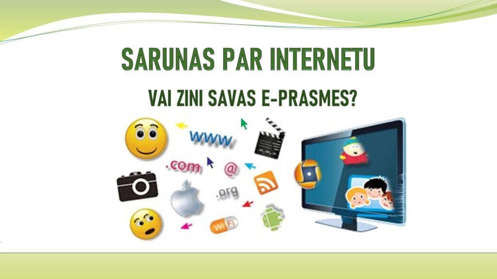 Sarunas par internetu. Vai zini savas e-prasmes?