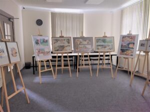 Renātes Loginas ilustrāciju izstāde “Krāsu stāsti”