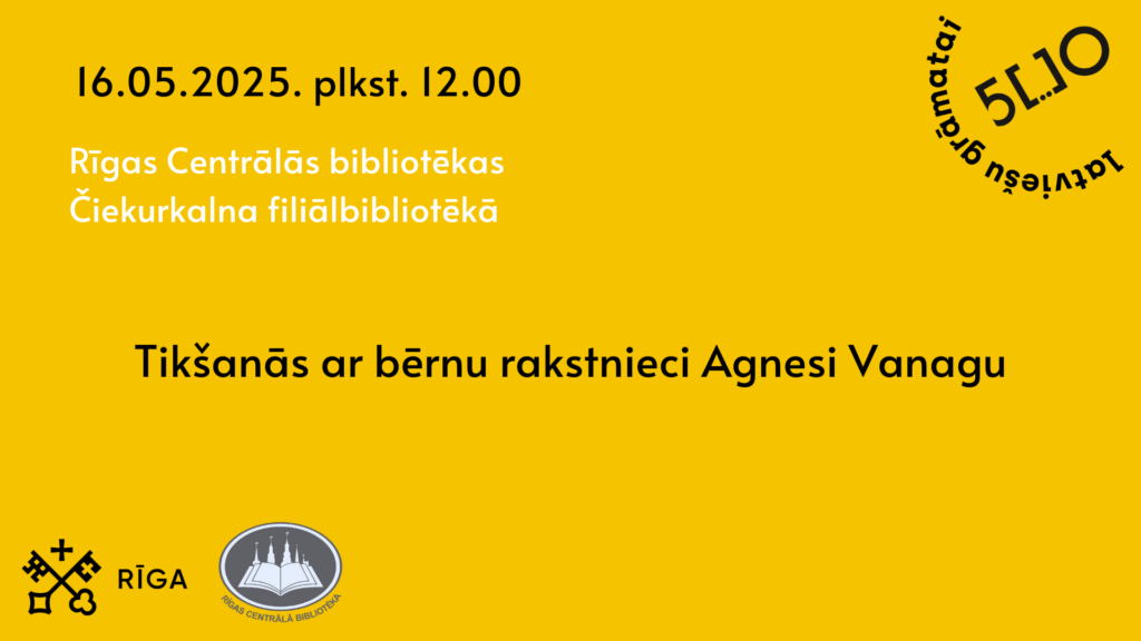 Tikšanās ar bērnu grāmatu autori Agnesi Vanagu