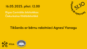 Tikšanās ar bērnu grāmatu autori Agnesi Vanagu