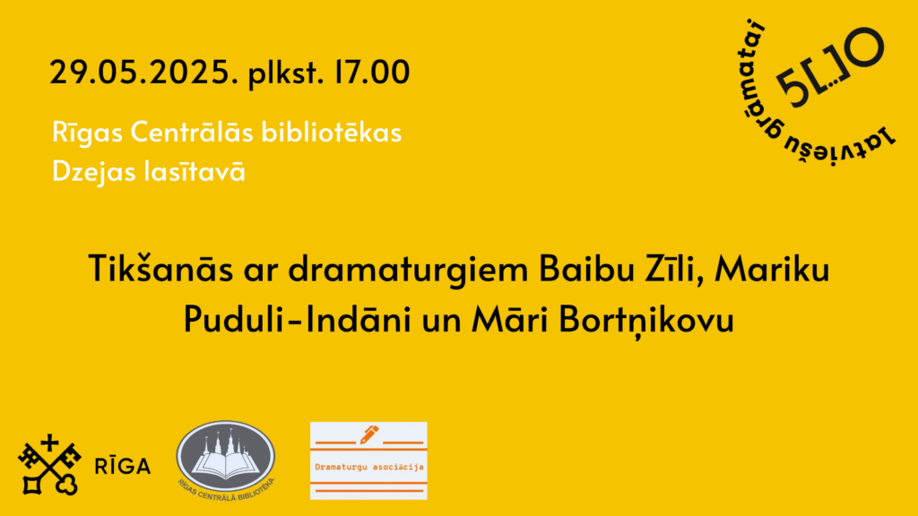 Jaunie dramaturgi RCB Dzejas lasītavā
