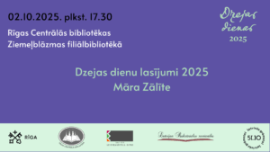 Dzejas dienas 2025. Māra Zālīte