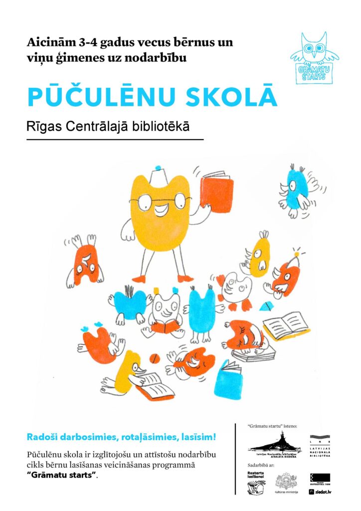 Aicinām pieteikties”Grāmatu starta” nodarbībām