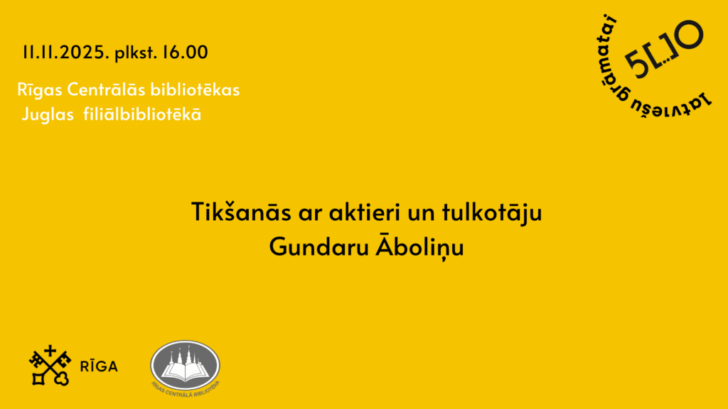 Tikšanās ar aktieri un tulkotāju Gundaru Āboliņu