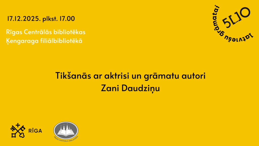 Tikšanās ar aktrisi un grāmatu autori Zani Daudziņu
